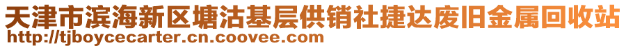 天津市濱海新區(qū)塘沽基層供銷社捷達(dá)廢舊金屬回收站