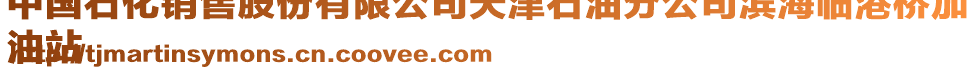 中國石化銷售股份有限公司天津石油分公司濱海臨港橋加
油站