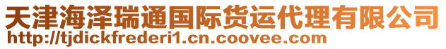 天津海澤瑞通國(guó)際貨運(yùn)代理有限公司