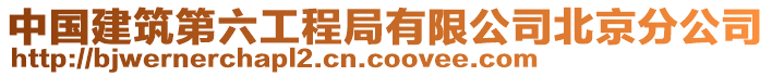 中國建筑第六工程局有限公司北京分公司