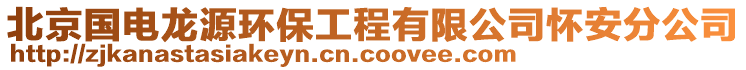 北京国电龙源环保工程有限公司怀安分公司