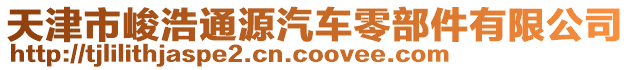 天津市峻浩通源汽车零部件有限公司