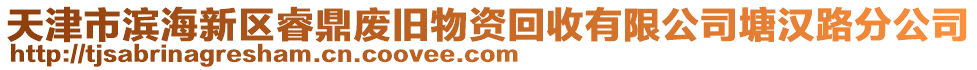 天津市濱海新區睿鼎廢舊物資回收有限公司塘漢路分公司