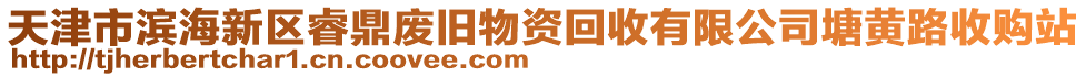 天津市濱海新區睿鼎廢舊物資回收有限公司塘黃路收購站