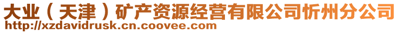 大業(天津)礦產資源經營有限公司忻州分公司
