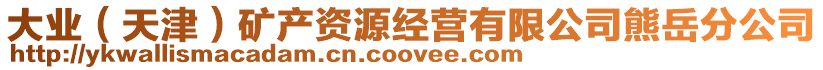 大業(天津)礦產資源經營有限公司熊岳分公司