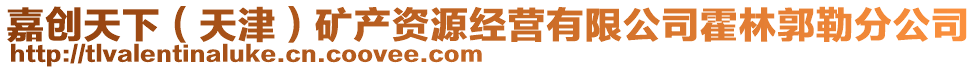 嘉創(chuàng)天下（天津）礦產資源經營有限公司霍林郭勒分公司