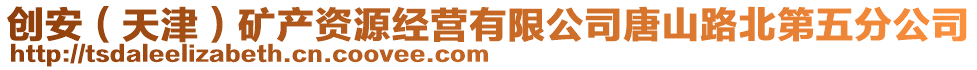 創(chuàng)安(天津)礦產(chǎn)資源經(jīng)營(yíng)有限公司唐山路北第五分公司