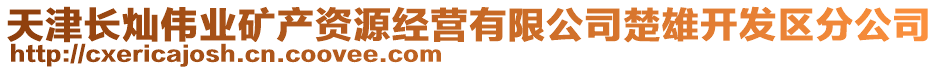 天津長燦偉業(yè)礦產(chǎn)資源經(jīng)營有限公司楚雄開發(fā)區(qū)分公司