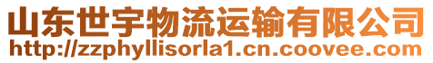 山東世宇物流運輸有限公司