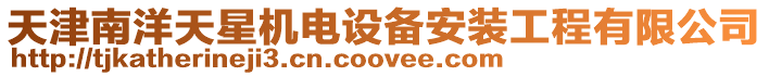 天津南洋天星機電設(shè)備安裝工程有限公司