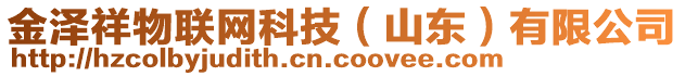 金澤祥物聯(lián)網(wǎng)科技（山東）有限公司