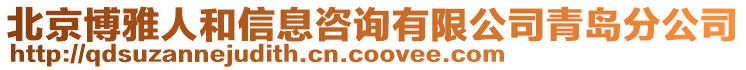 北京博雅人和信息咨詢有限公司青島分公司