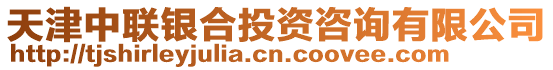 天津中聯(lián)銀合投資咨詢有限公司