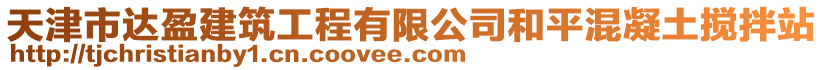 天津市達盈建筑工程有限公司和平混凝土攪拌站