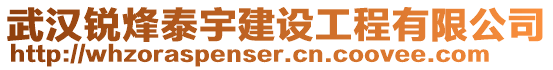 武漢銳烽泰宇建設(shè)工程有限公司