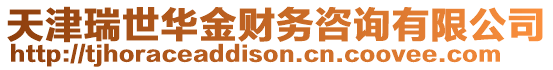 天津瑞世華金財務咨詢有限公司