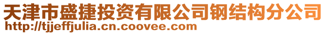 天津市盛捷投資有限公司鋼結(jié)構(gòu)分公司