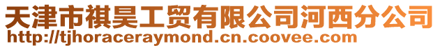 天津市祺昊工貿有限公司河西分公司