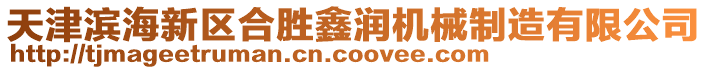 天津濱海新區(qū)合勝鑫潤機械制造有限公司