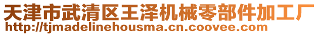 天津市武清區王澤機械零部件加工廠