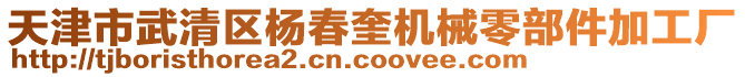 天津市武清區(qū)楊春奎機(jī)械零部件加工廠