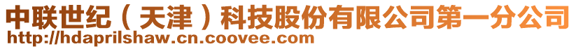 中聯(lián)世紀(jì)(天津)科技股份有限公司第一分公司