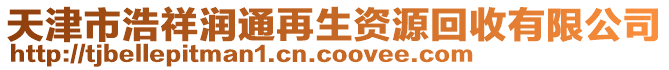 天津市浩祥潤通再生資源回收有限公司