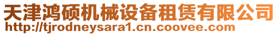 天津鴻碩機(jī)械設(shè)備租賃有限公司