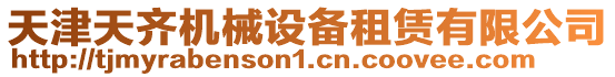 天津天齊機械設備租賃有限公司