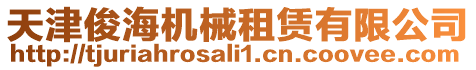 天津俊海機(jī)械租賃有限公司