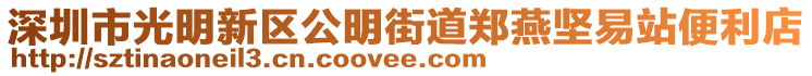 深圳市光明新區(qū)公明街道鄭燕堅易站便利店
