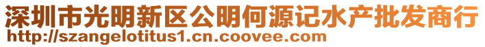 深圳市光明新區公明何源記水產批發商行