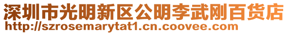 深圳市光明新區公明李武剛百貨店