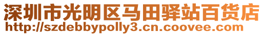 深圳市光明區(qū)馬田驛站百貨店