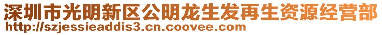 深圳市光明新區(qū)公明龍生發(fā)再生資源經(jīng)營部