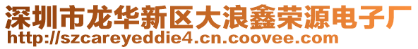 深圳市龍華新區大浪鑫榮源電子廠