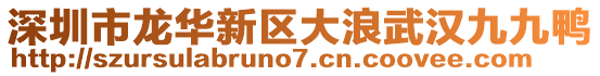 深圳市龍華新區大浪武漢九九鴨