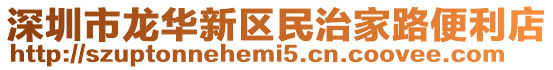 深圳市龍華新區民治家路便利店