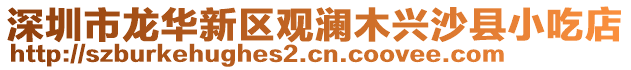 深圳市龍華新區觀瀾木興沙縣小吃店