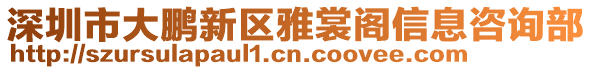 深圳市大鵬新區(qū)雅裳閣信息咨詢部