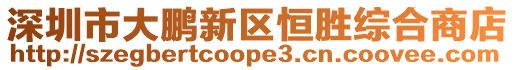 深圳市大鵬新區(qū)恒勝綜合商店