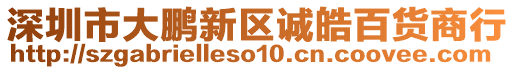 深圳市大鵬新區(qū)誠(chéng)皓百貨商行