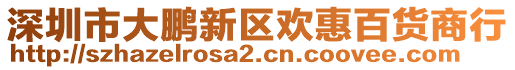 深圳市大鵬新區(qū)歡惠百貨商行
