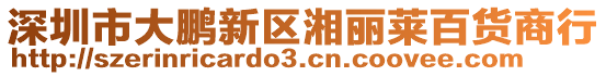 深圳市大鵬新區湘麗萊百貨商行