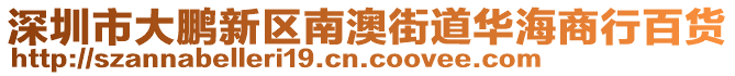 深圳市大鵬新區(qū)南澳街道華海商行百貨