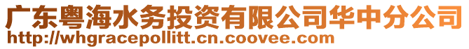 廣東粵海水務(wù)投資有限公司華中分公司