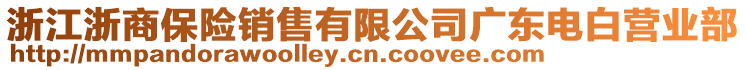 浙江浙商保險銷售有限公司廣東電白營業(yè)部