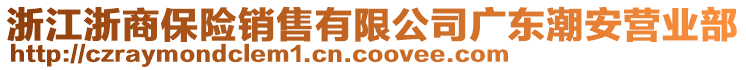 浙江浙商保险销售有限公司广东潮安营业部