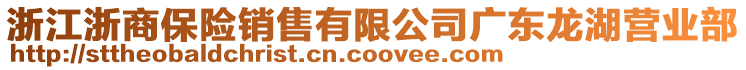 浙江浙商保险销售有限公司广东龙湖营业部